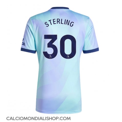 Maglie da calcio Arsenal Raheem Sterling #30 Terza Maglia 2024-25 Manica Corta